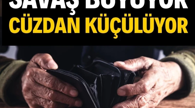 Savaş cüzdanları küçültür Vatandaş temel ihtiyaçlarını zor karşılıyor. Alışverişe para kalmıyor. Cüzdanlar küçülürken kemerler sıkılıyor. İran savaşı enflasyonu artıracak.