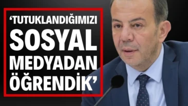 Tanju Özcan: ‘Tutuklandığımızı sosyal medyadan öğrendik’ “İrtikap” suçlamasıyla gözaltına alınan Bolu Belediye Başkanı Tanju Özcan ve Belediye Başkan Yardımcısı Süleyman Can, çıkarıldıkları hakimlikçe tutuklandı. Özcan kararın ardından X hesabından “İhtiyaç sahibi öğrenciye kaynak bulmaya çalışmak ağır cezalık suçmuş. Sulh ceza hakimi kararı açıklamadan 20 dakika önce tutuklandığımızı sosyal medyadan öğrendik” mesajını paylaştı.
