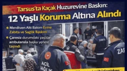 Tarsus’ta Kaçak Huzurevine Baskın: 12 Yaşlı Koruma Altına Alındı Mersin’in Tarsus ilçesinde kaçak şekilde faaliyet gösterdiği belirlenen bir huzurevine operasyon düzenlendi. Resmi izinsiz hizmet verdiği tespit edilen binada kalan 12 yaşlı, sağlık kontrolleri için hastaneye kaldırılırken işletme mühürlendi.