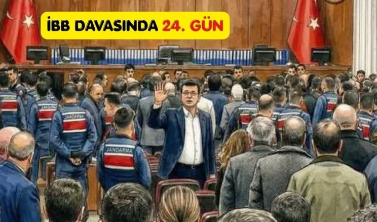 İBB Davası’nda ‘Doğum günü’ kutlaması CHP’nin cumhurbaşkanı adayı, İstanbul Büyükşehir Belediye (İBB) Başkanı Ekrem İmamoğlu’nun da tutuklu isimler arasında bulunduğu 414 sanıklı İBB Davası’nın 24. günü başladı.