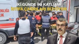 Yusuf Tekin’e istifa çağrıları dalga dalga büyüyor Şanlıurfa ve Kahramanmaraş’taki okul saldırıları sonrası toplumun her kesiminden Milli Eğitim Bakanı Yusuf Tekin’e istifa çağrısı geldi