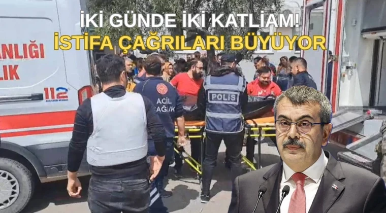 Yusuf Tekin’e istifa çağrıları dalga dalga büyüyor Şanlıurfa ve Kahramanmaraş’taki okul saldırıları sonrası toplumun her kesiminden Milli Eğitim Bakanı Yusuf Tekin’e istifa çağrısı geldi