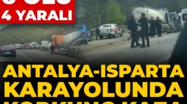 Son Dakika | Antalya-Isparta karayolunda feci kaza! 7 ölü 3 yaralı