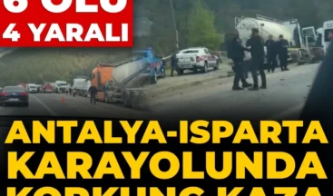 Son Dakika | Antalya-Isparta karayolunda feci kaza! 7 ölü 3 yaralı