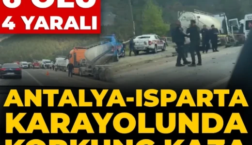 Son Dakika | Antalya-Isparta karayolunda feci kaza! 7 ölü 3 yaralı