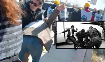 Biz madenciye atılan bu tekmeyi tanıyoruz! Doruk Madencilik işçilerinin ‘Ankara yürüyüşü’ 9’uncu gününde. Polis, Enerji ve Tabii Kaynaklar Bakanlığı’na yürüyen madencilere barikat kurarak sert müdahale etti.