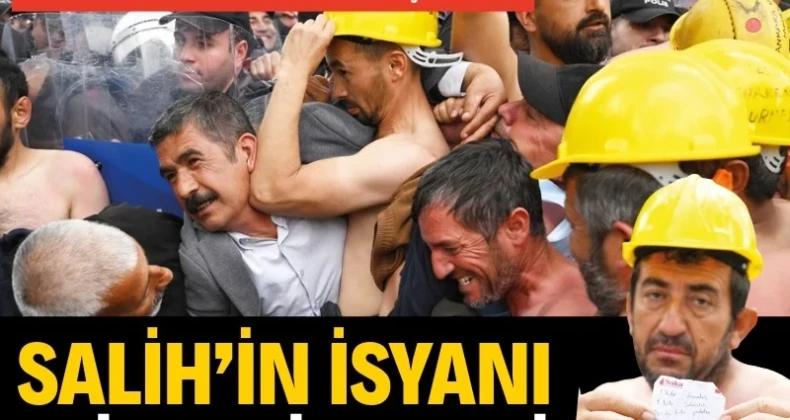 Madencilere polis barikatı Toplam 180 kilometre yürüyüp geldikleri Ankara’da açlık greviyle bakanlıklara sesini duyurmak isteyen maden işçilerinin payına yine polis müdahalesi düştü. Biber gazı sıkılınca bazı işçiler fenalaştı.