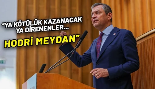Özel’den ara seçime kapıları kapatan Bahçeli’ye ‘Türkeş’li’ yanıt CHP lideri Özel ara seçime kapıları kapatan MHP lideri Bahçeli’ye yanıt verdi. Özel, “Ara seçime karşı olmak anayasaya karşı olmaktır. Türkeş’in kaçınmadığı sandıktan Bahçeli’nin kaçınması doğru değil” dedi. Cumhur İttifakı’na da çağrı yapan Özel, “Tüm istifaları kabul edeceğinizi, seçimi engellemeyeceğinizi söyleyin 55 milletvekilinin istifasını getirmeyen namerttir” ifadelerini kullandı.