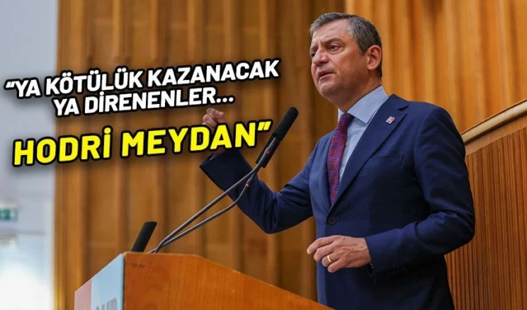 Özel’den ara seçime kapıları kapatan Bahçeli’ye ‘Türkeş’li’ yanıt CHP lideri Özel ara seçime kapıları kapatan MHP lideri Bahçeli’ye yanıt verdi. Özel, “Ara seçime karşı olmak anayasaya karşı olmaktır. Türkeş’in kaçınmadığı sandıktan Bahçeli’nin kaçınması doğru değil” dedi. Cumhur İttifakı’na da çağrı yapan Özel, “Tüm istifaları kabul edeceğinizi, seçimi engellemeyeceğinizi söyleyin 55 milletvekilinin istifasını getirmeyen namerttir” ifadelerini kullandı.