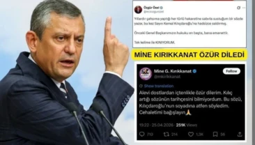 Özgür Özel’in kınadığı yazar Kırıkkanat özür diledi CHP Genel Başkanı Özgür Özel, yazar Mine Kırıkkanat’ın, ‘Kemal Kılıçdaroğlu’ yorumunu isim vermeden kınadı. Kırıkkanat özür diledi.