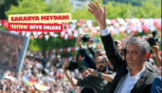 Özgür Özel: Yüzde 65 aldığınız Sakarya meydanı istifa diye inliyor Özgür Özel: Tayyip bey mitingleri çok yakından takip ediyor. Duymuştur ama duymadıysa söyleyeyim. Sakarya, hani bir zamanlar yüzde 65 aldığınız, bir zamanlar kalemiz dediğiniz Sakarya meydanı, istifa diye inliyor!