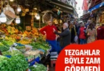 Tezgahlar böyle zam görmedi İktidarın tarım politikaları vatandaşı vuruyor. Market raflarında çift haneli artışlar devam ederken, son 3 ayın zam şampiyonu yüzde 156 artışla biber oldu