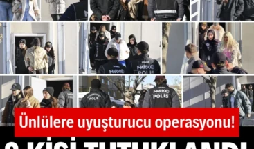 Ünlülere uyuşturucu operasyonu! 8 kişi tutuklandı… İstanbul Cumhuriyet Başsavcılığı’nın yürüttüğü uyuşturucu ve fuhuş soruşturması kapsamında gözaltına alınan şüphelilerden, aralarında Ali Yaşar Koz ve Elif Karaarslan’ın da bulunduğu 8 kişi çıkarıldıkları mahkemece tutuklandı.
