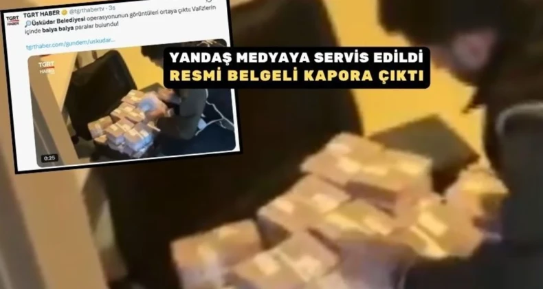 Üsküdar Belediyesi’ndeki balya balya paraların sırrı çözüldü! Üsküdar Belediyesi’ne sabah operasyonunda paylaşılan balya balya paraların belediyeyle ilgisi olmadığı ortaya çıktı.