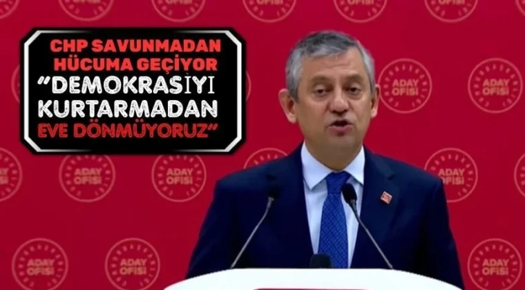 Özgür Özel: CHP 81 ilde sokağa iniyor… CHP’nin bugünden itibaren 81 il ve 973 ilçede yoğun bir programla sahaya çıkacağını belirten Genel Başkan Özgür Özel, “Bugünden itibaren CHP bu kötülükleri yapanlara karşı, iktidarı değiştirmek ve adaleti getirmek için savunmadan hücuma geçiyor, sahaya gidiyor” dedi.