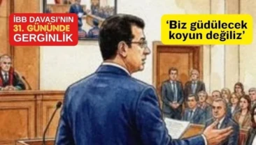 İmamoğlu’ndan Jandarmaya: Buradayım beni indirin yaka paça Mahkeme Başkanı, Avukat Baran Kaya’yı “mizansen” ifadesi kullandığı için salondan çıkarabileceğini söyleyince avukatlar tepki gösterdi. Heyet Başkanı mahkemeye ara verdi. Salon boşaltılamadı, duruşma yarına ertelendi.