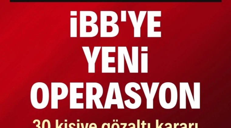 İBB’ye yeni operasyon: 30 kişi için gözaltı kararı İBB’ye yönelik yürütülen soruşturma kapsamında, Ağaç ve Peyzaj A.Ş. iştirak şirketi üzerinden usulsüz şekilde ihale sistemi kurularak ihalelere fesat karıştırıldığı iddiasıyla operasyon düzenlendi. Aralarında Genel Sekreter Yardımcısı Oktay Özel ile Park ve Bahçeler Daire Başkanı Tuğba Ölmez Hancı’nın da yer aldığı 29 kişi gözaltına alındı, hakkında gözaltı kararı bulunan 1 kişinin ise yurt dışında olduğu tespit edildi.