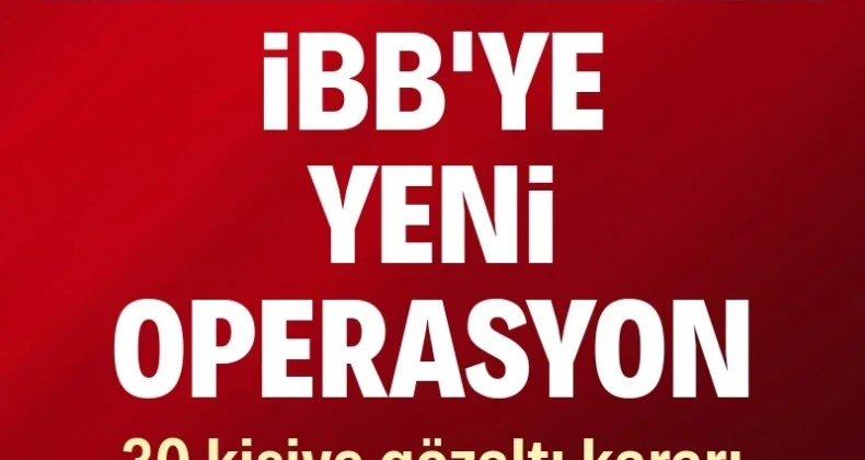İBB’ye yeni operasyon: 30 kişi için gözaltı kararı İBB’ye yönelik yürütülen soruşturma kapsamında, Ağaç ve Peyzaj A.Ş. iştirak şirketi üzerinden usulsüz şekilde ihale sistemi kurularak ihalelere fesat karıştırıldığı iddiasıyla operasyon düzenlendi. Aralarında Genel Sekreter Yardımcısı Oktay Özel ile Park ve Bahçeler Daire Başkanı Tuğba Ölmez Hancı’nın da yer aldığı 29 kişi gözaltına alındı, hakkında gözaltı kararı bulunan 1 kişinin ise yurt dışında olduğu tespit edildi.