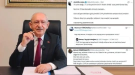 ‘Arınma’ çağrısı yapan Kılıçdaroğlu’na tepki yağdı CHP’ye yönelik operasyonlar için partiye ‘arınma’ çağrısında bulunan Kemal Kılıçdaroğlu’nun video paylaşımına kısa sürede binlerce tepki geldi.