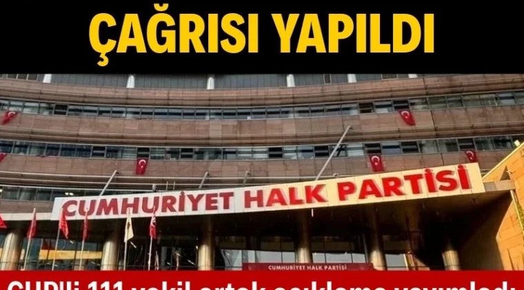 CHP’li 111 vekilden olağanüstü kurultay çağrısı CHP’li 111 milletvekilinden 12 Temmuz’da olağanüstü kurultay yapılması için çağrı geldi… 27 milletvekili bu bildiriye destek vermezken 700’den fazla delegenin de olağanüstü kurultay yapılması için imza verdiği öğrenildi.