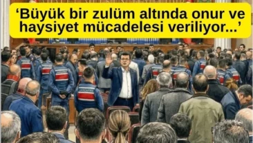 Ekrem İmamoğlu: İktidarın ve partimin başındaki kayyuma sözlerini aynen iade ediyorum İBB Davası’nın 44. gününde verilen arada konuşan Ekrem İmamoğlu: İktidarın başındaki zihniyete ve aynı dili kullanan benim canım partimin başındaki kayyuma sözlerini bu masum insanlar adına aynen iade ediyorum.