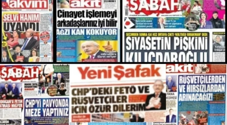 Yandaş Medyanın U Dönüşü! Kandil’in adayı dedikleri ‘Bay Kemal’i baş tacı yaptılar! İktidar yandaşı medya yıllarca hakaret ve karalama dolu manşetler attığı Kemal Kılıçdaroğlu’nu öve öve bitiremiyor.