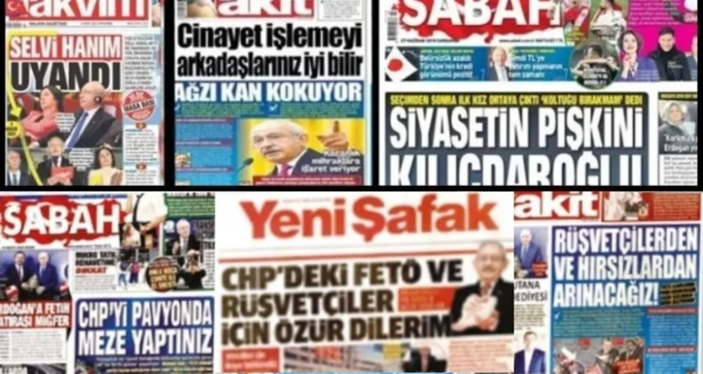 Yandaş Medyanın U Dönüşü! Kandil’in adayı dedikleri ‘Bay Kemal’i baş tacı yaptılar! İktidar yandaşı medya yıllarca hakaret ve karalama dolu manşetler attığı Kemal Kılıçdaroğlu’nu öve öve bitiremiyor.
